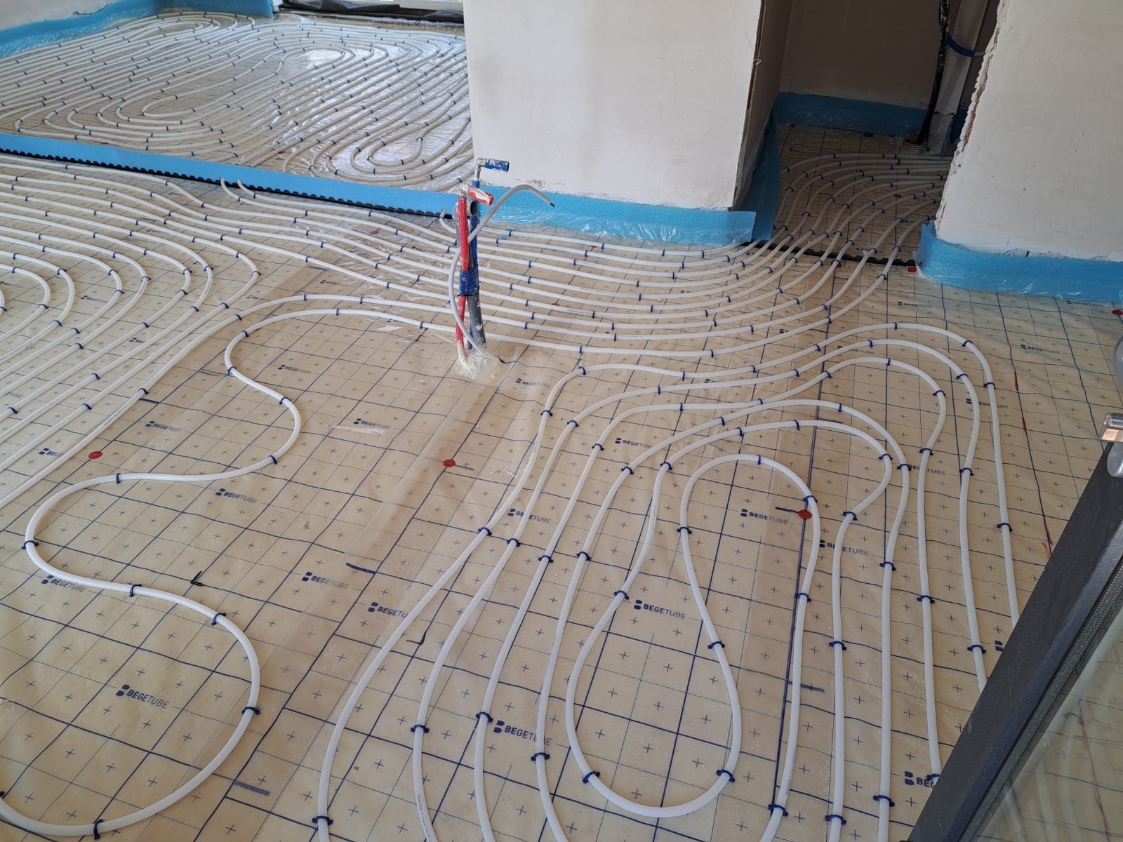 Plancher chauffant — finition