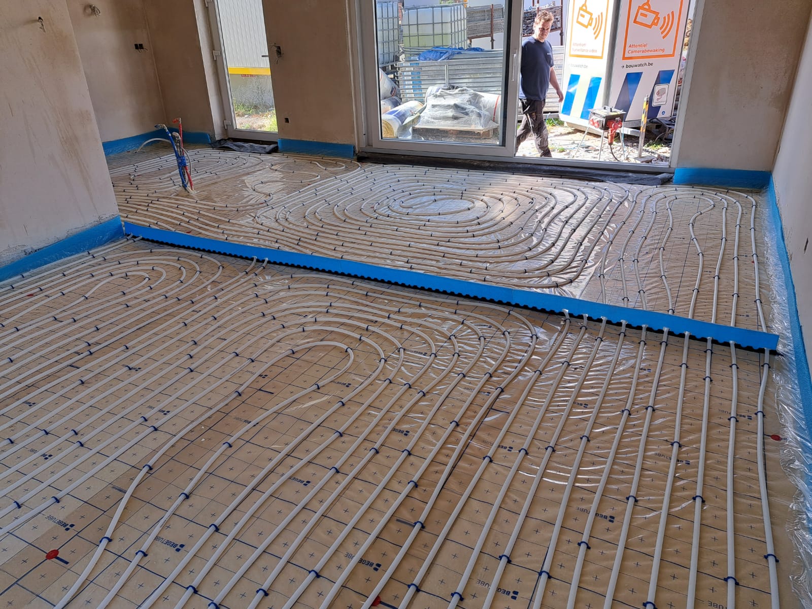 Plancher chauffant — vue ensemble